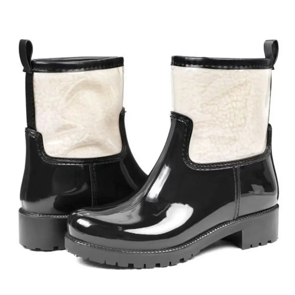 (85-4464) DKSUKO Women's Rain Boot Mid Calf Waterproof Boots Sz 10